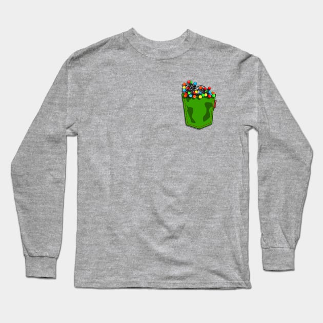 Pocket Fairy Lights Long Sleeve T-Shirt by Fun Funky Designs